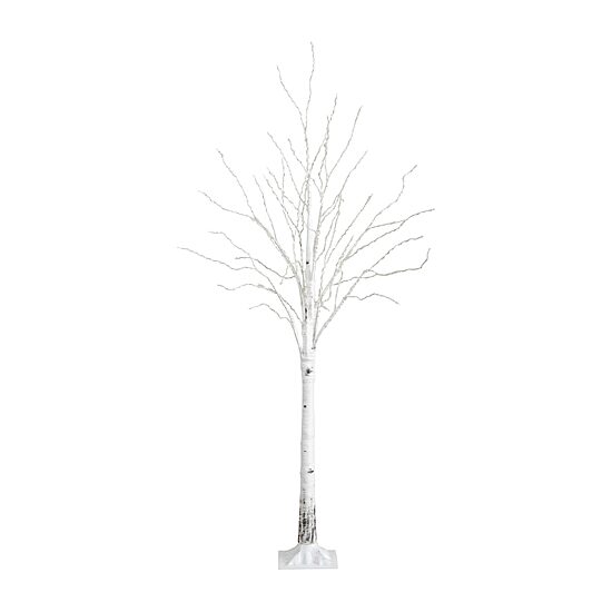 Nearly Natural Pre-Lit Artificial White Birch With 400 Color Changing Led Lights 6 Foot Pre-Lit Birch Christmas Tree