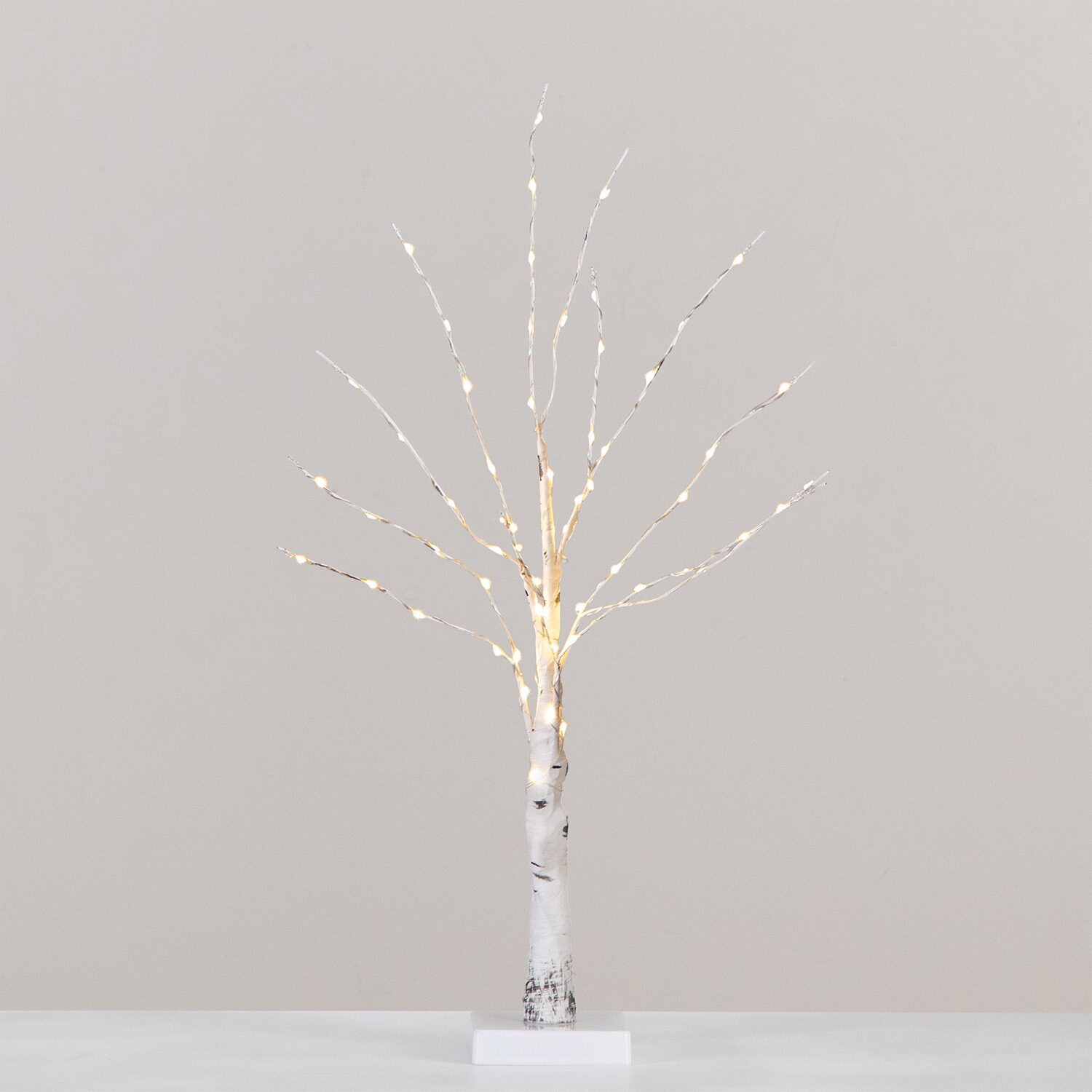 Nearly Natural 2ft Pre-Lit With 60 Warm White Led Lights Christmas Tree