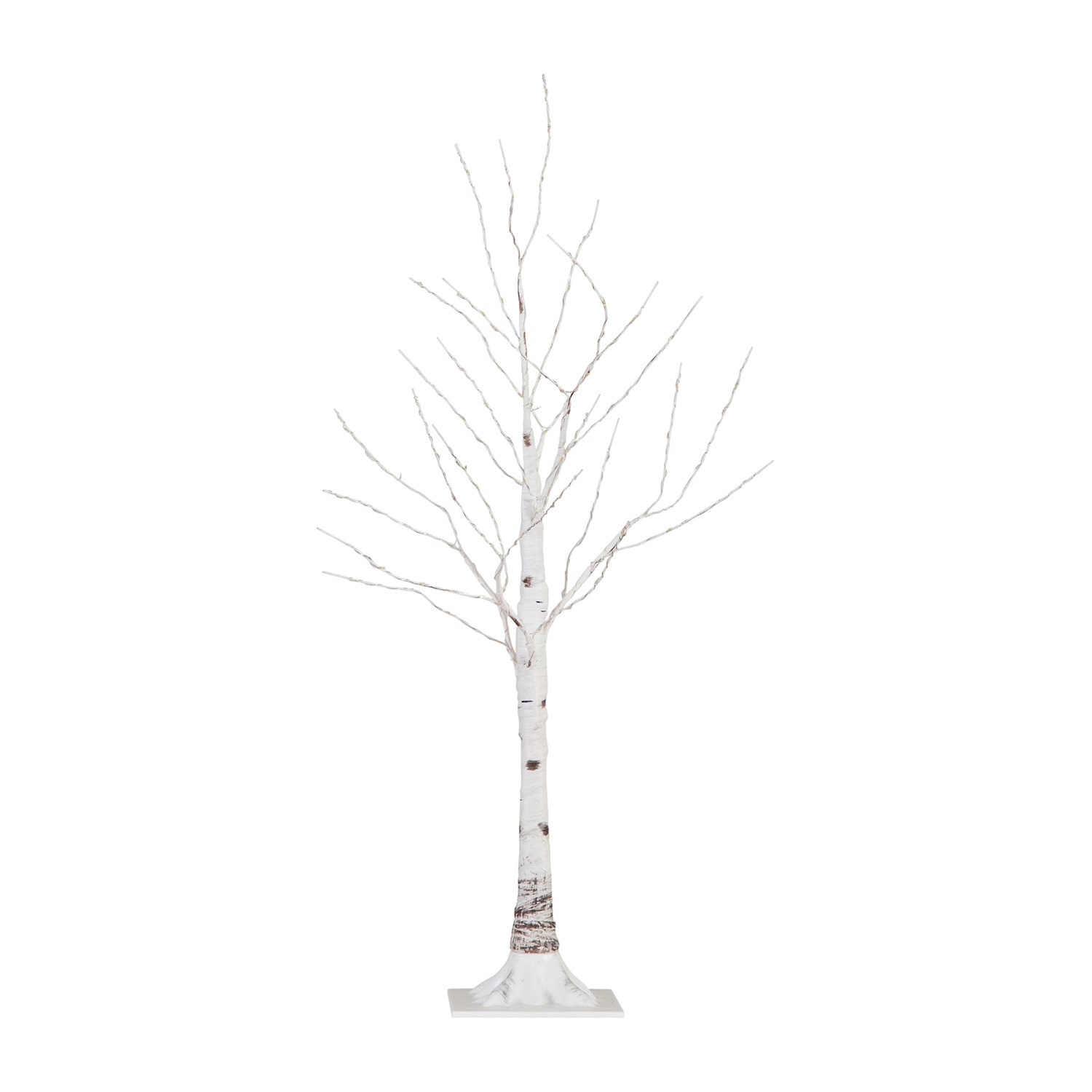 Nearly Natural 3ft Pre-Lit Artificial White Birch With 120 Warm White Led Lights 3 Foot Pre-Lit Birch Christmas Tree