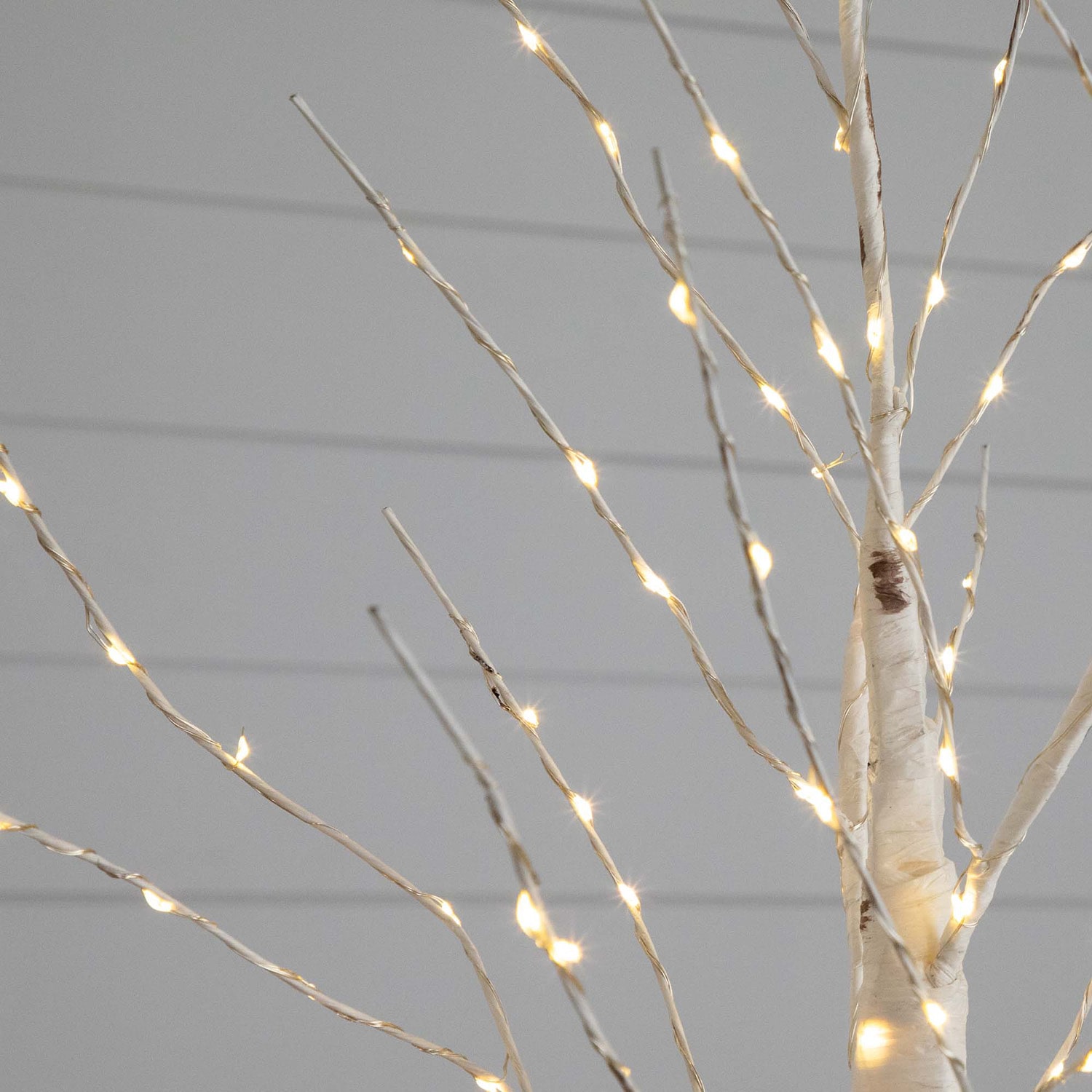 Nearly Natural 3ft Pre-Lit Artificial White Birch With 120 Warm White Led Lights 3 Foot Pre-Lit Birch Christmas Tree
