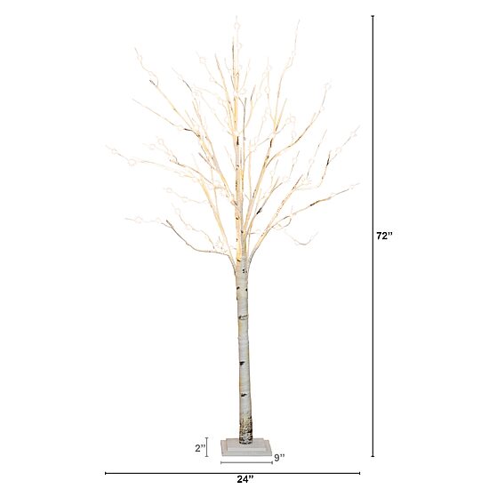 Nearly Natural 6ft Pre-Lit Artificial With 300 Warm White Led Lights Christmas Tree