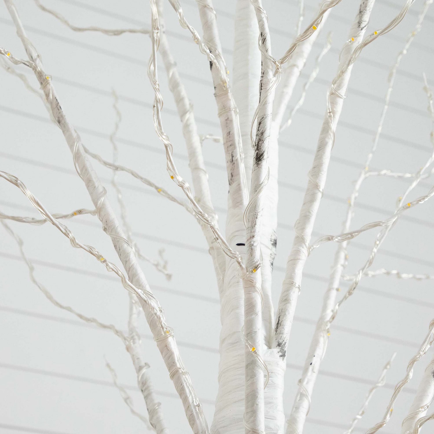 Nearly Natural 7ft Pre-Lit Artificial White Birch With 400 Warm White Led Lights 7 Foot Pre-Lit Birch Christmas Tree