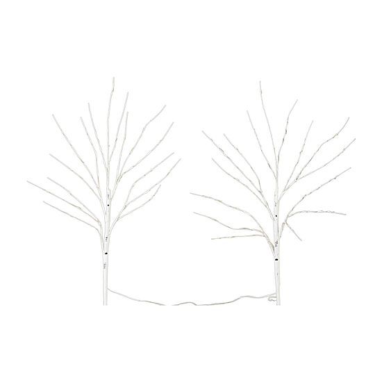 Nearly Natural 24in Pre-Lit Artificial White Birch Branches With 80 Warm White Led Lights 2 Foot Pre-Lit Birch Christmas Tree