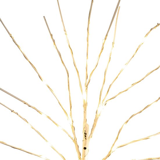 Nearly Natural 24in Pre-Lit Artificial White Birch Branches With 80 Warm White Led Lights 2 Foot Pre-Lit Birch Christmas Tree