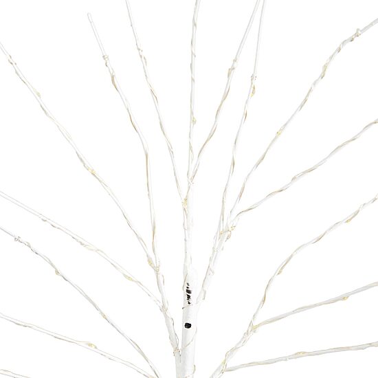 Nearly Natural 24in Pre-Lit Artificial White Birch Branches With 80 Warm White Led Lights 2 Foot Pre-Lit Birch Christmas Tree