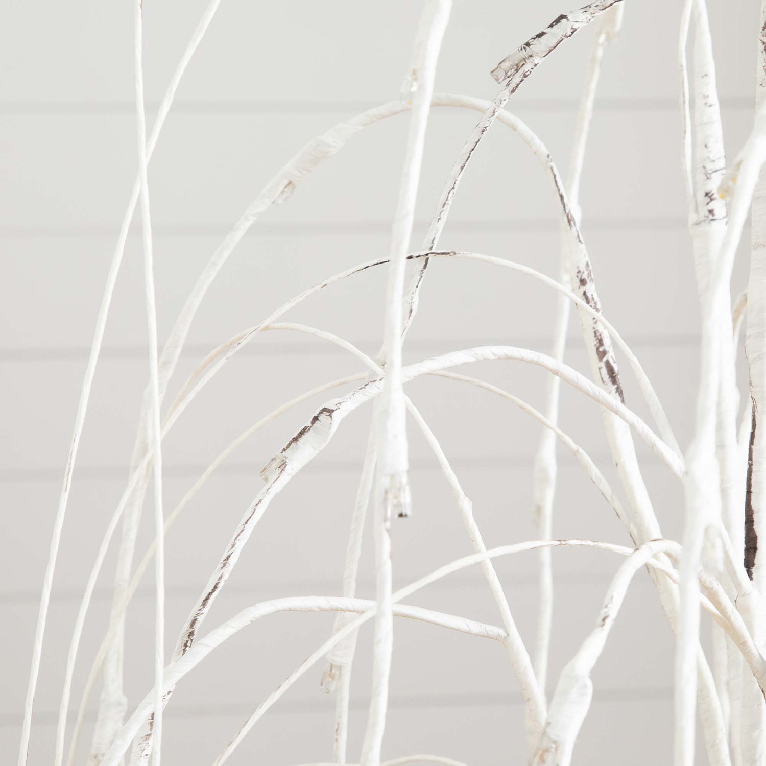 Nearly Natural Pre-Lit Artificial White Weeping Willow  With 120 Warm White Led Lights 4 Foot Pre-Lit Willow Christmas Tree