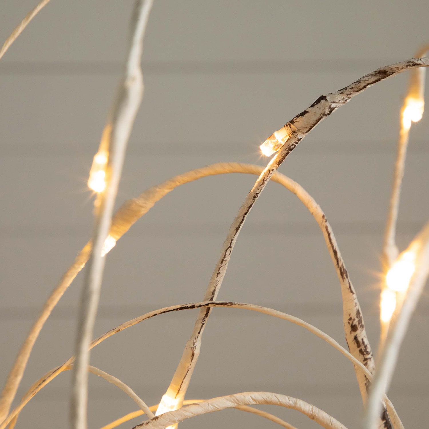 Nearly Natural Pre-Lit Artificial White Weeping Willow  With 120 Warm White Led Lights 4 Foot Pre-Lit Willow Christmas Tree