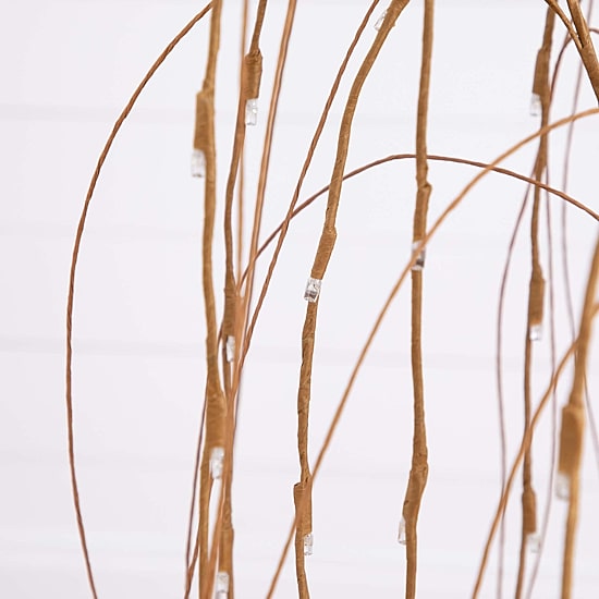 Nearly Natural 4ft Pre-Lit Artificial Willow  With 120 Warm White Led Lights 4 Foot Pre-Lit Willow Christmas Tree