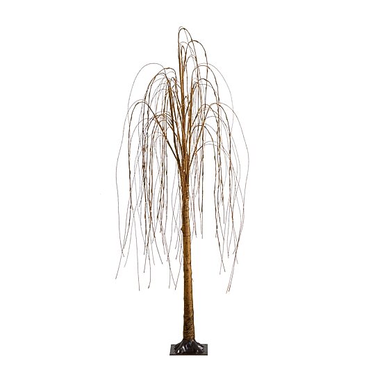Nearly Natural 6ft Pre-Lit Artificial Willow  With 160 Warm White Led Lights 6 Foot Pre-Lit Willow Christmas Tree