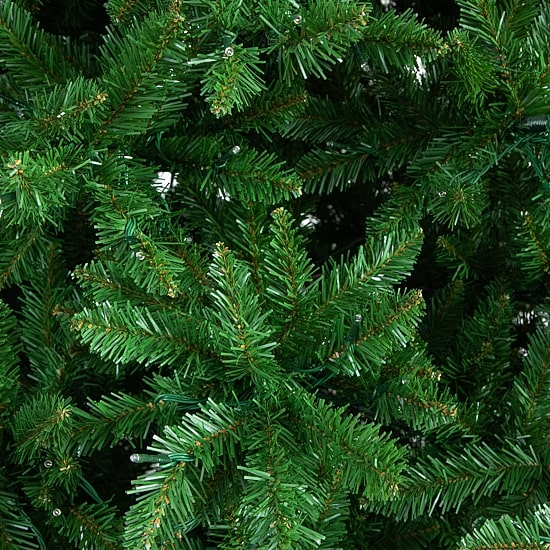 Nearly Natural 15ft Artificial Slim Green Mountain Pine  With 1900 Warm White Led Lights And 5460 Branches Pre-Lit Pine Christmas Tree