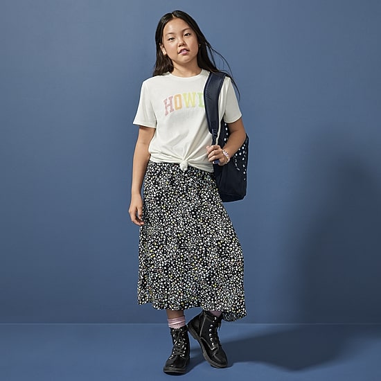 Thereabouts Little & Big Kid Girls Midi A-Line Skirt