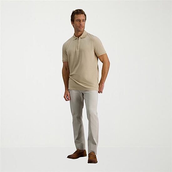 Haggar Premium Comfort Houndstooth Mens Regular Fit Short Sleeve Polo Shirt