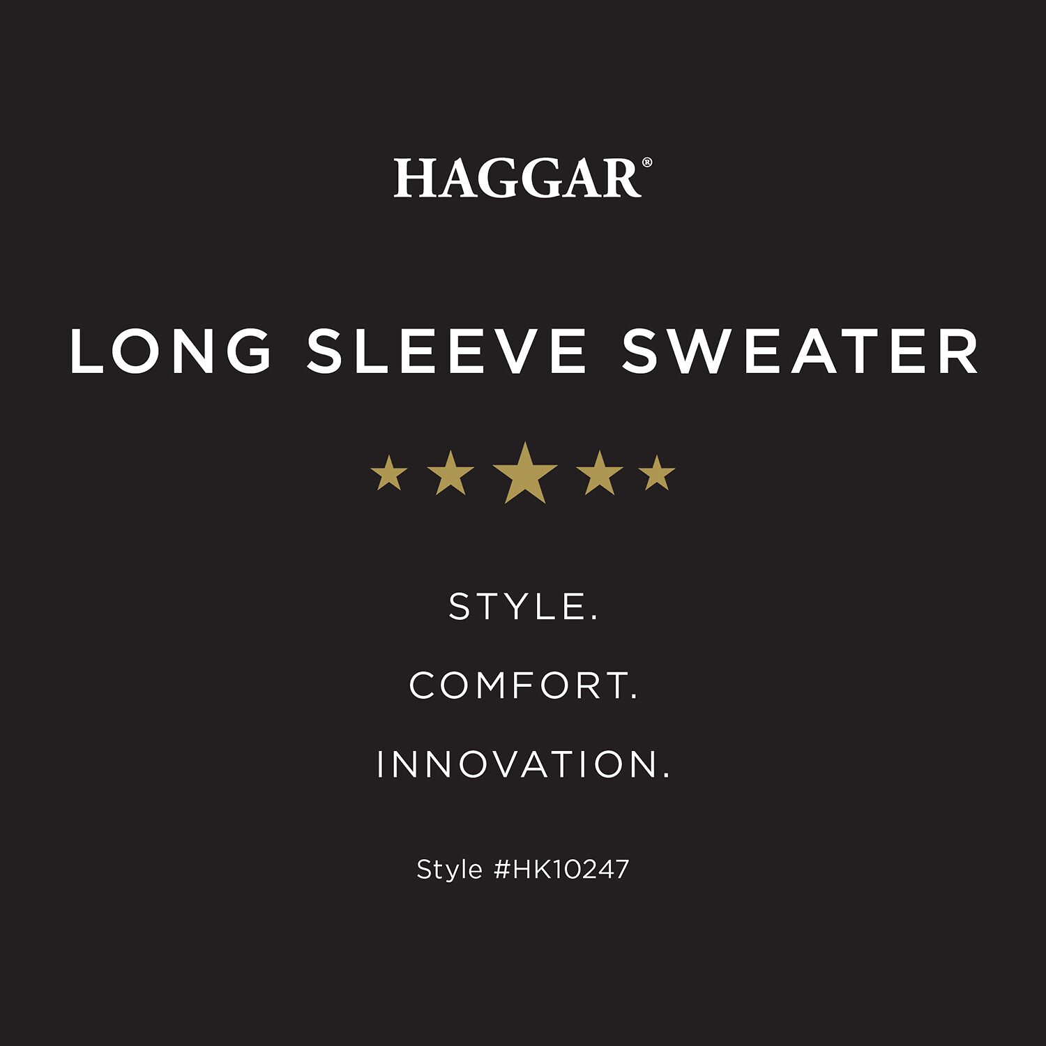 Haggar Mens Mock Neck Long Sleeve Quarter-Zip Pullover