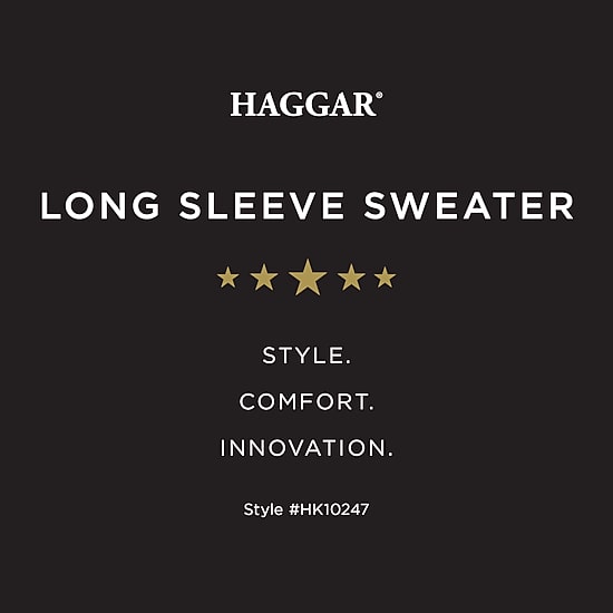 Haggar Mens Mock Neck Long Sleeve Quarter-Zip Pullover