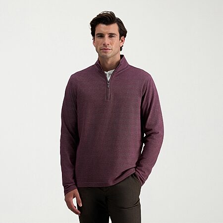 Xersion Mens Mock Neck Long Sleeve Big and Tall Quarter-Zip
