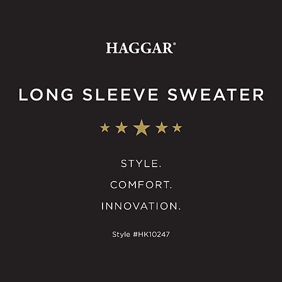 Haggar Mens Mock Neck Long Sleeve Quarter-Zip Pullover