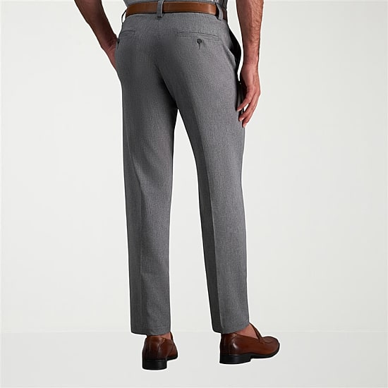 Haggar Cool Right Performance Flex Mens Straight Fit Flat Front Pant