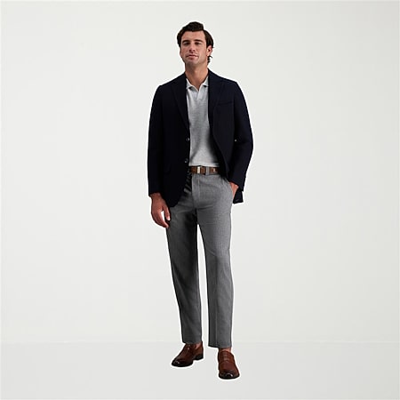 haggar men's straight fit dress pants Haggar Premium Comfort Dress Pants in Blue