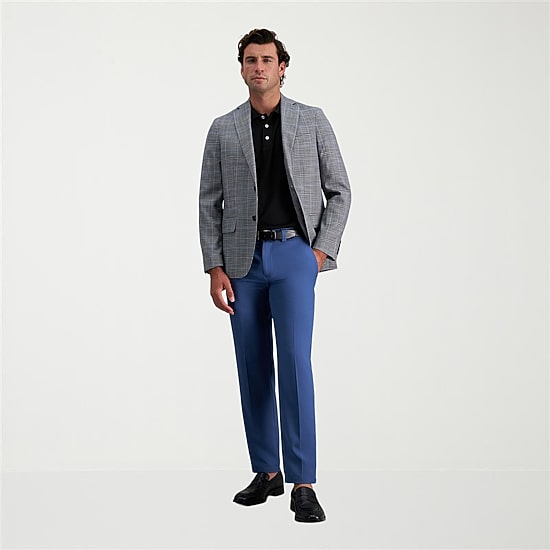 Haggar Cool Right Performance Flex Mens Straight Fit Flat Front Pant