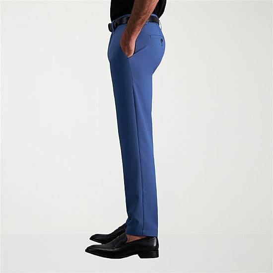 Haggar Cool Right Performance Flex Mens Straight Fit Flat Front Pant