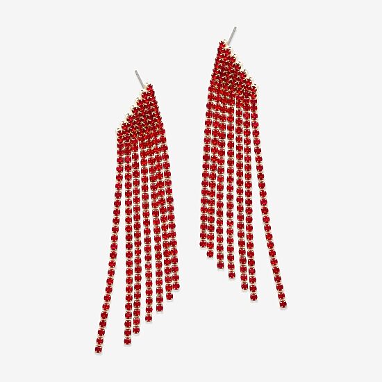 Bijoux Bar Gold Tone Womens Glass Drop Earrings