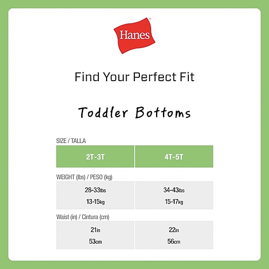 Hanes Potty Trainer Toddler Girls 6 Pack Briefs Tguptb