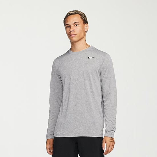 Nike Mens Crew Neck Long Sleeve Quick Dry Active T-Shirt