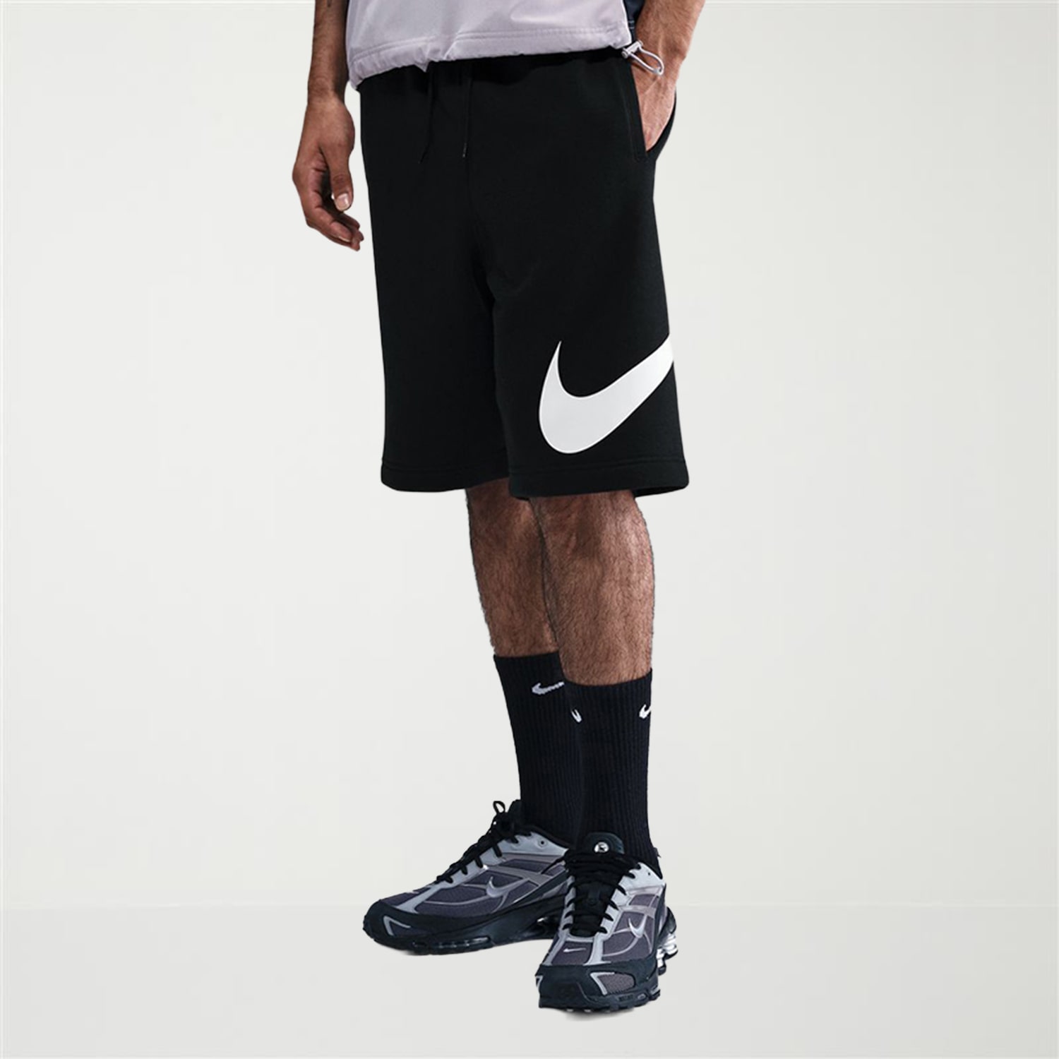 Nike Club Fleece Mens Mid Rise 11" Basketball Short