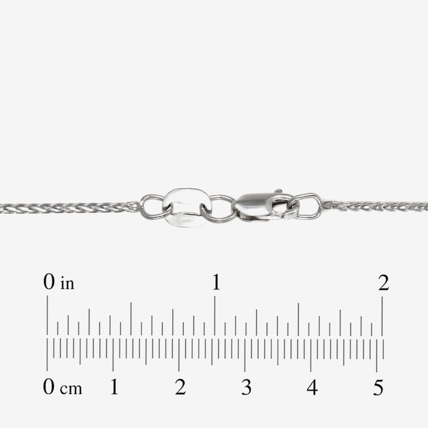 Womens 14K Gold 16 Inch Wheat Chain Necklace