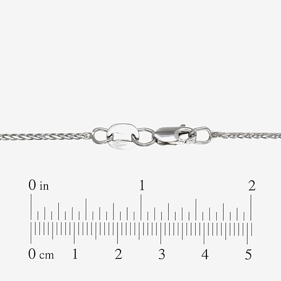 Womens 14K Gold 16 Inch Wheat Chain Necklace