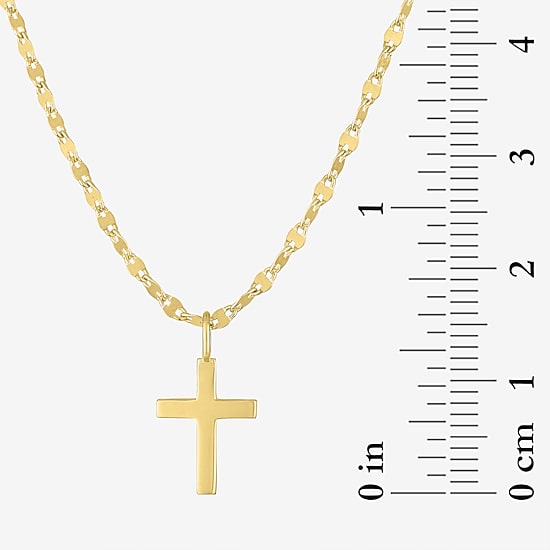 Yes, Please! Cross Womens Diamond Accent Lab Grown White Diamond Accent Cross 2-pc. Pendant Necklace Set