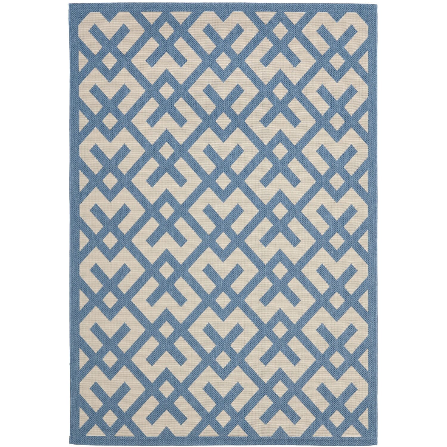 Safavieh Courtyard Collection Darrin Geometric Indoor/Outdoor Area Rug