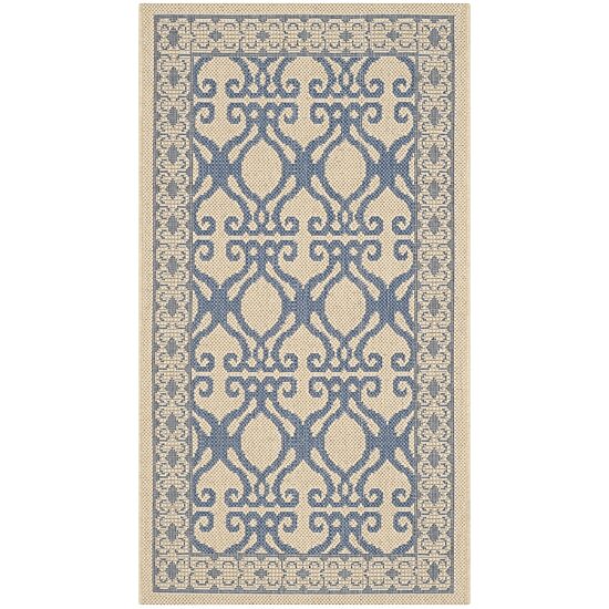 Safavieh Courtyard Collection Desi Geometric Indoor/Outdoor Area Rug