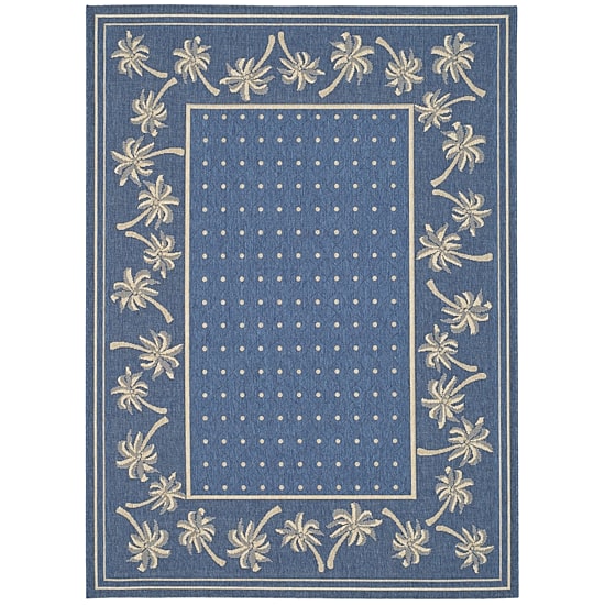 Safavieh Courtyard Collection Moema Floral Indoor/Outdoor Area Rug