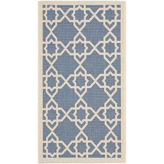 Safavieh Courtyard Collection Nicol Geometric Indoor/Outdoor Area Rug