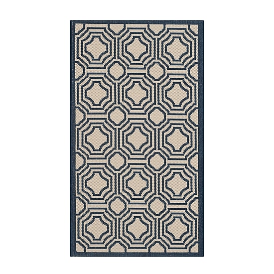 Safavieh Courtyard Collection Torma Geometric Indoor/Outdoor Area Rug