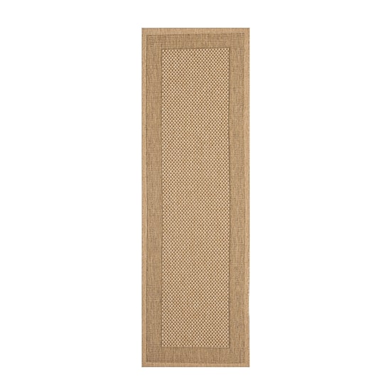 Safavieh Courtyard Collection Trina Bordered Indoor/Outdoor Runner Rug