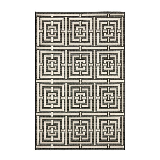 Safavieh Courtyard Collection Varvara Geometric Indoor/Outdoor Area Rug