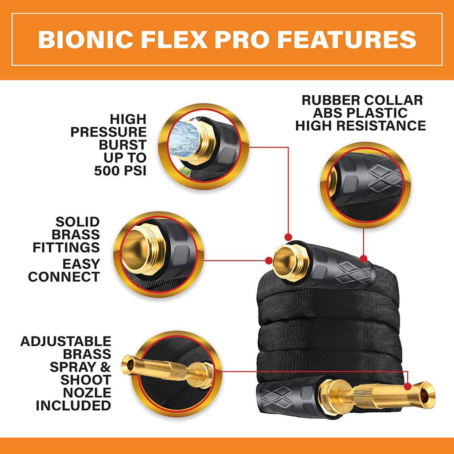 Bionic Flex Pro Ultra Durable and Lightweight Water Hose
