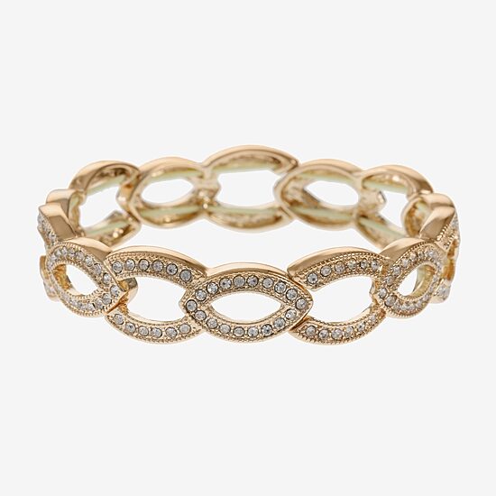 Monet Jewelry Gold Tone Womens Stretch Bracelet