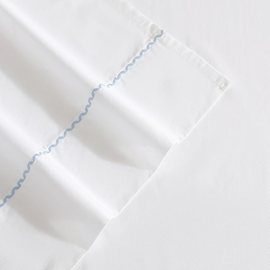 Laura Ashley Scallop Embroidered Sheet Set
