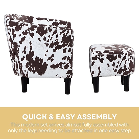 Churchill Chair + Ottoman Set