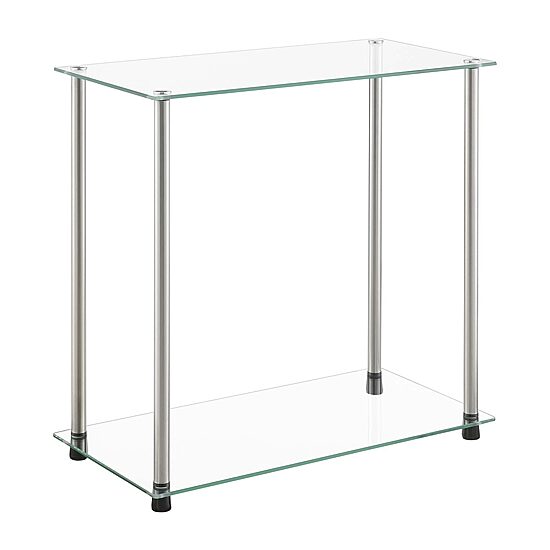 Convenience Concepts Classic Glass Glass End Table