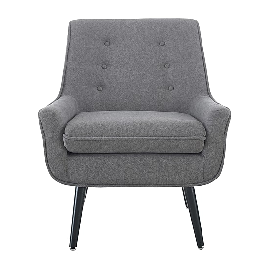 Trelis Flannel Tufted Club Chair