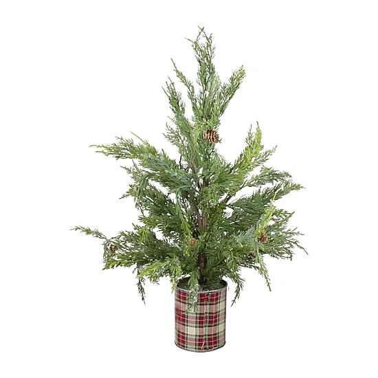 Northlight Iced In Pot Unlit 2 Foot Cedar Christmas Tree