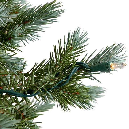Northlight Potted Clear Lights 4 Foot Pre-Lit Spruce Christmas Tree