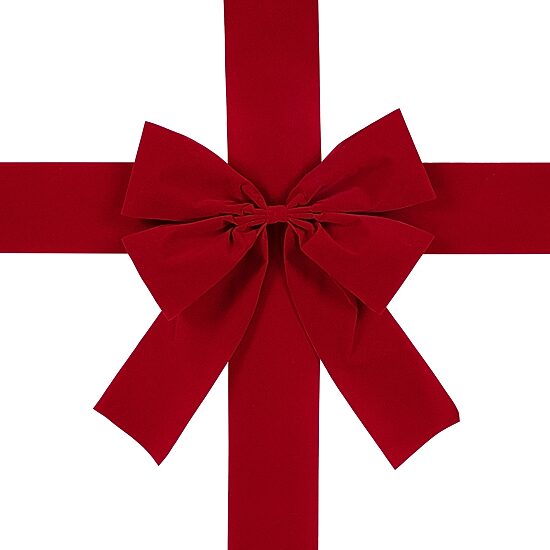 Northlight 14ft Red Velvet  Door Bow Ribbon