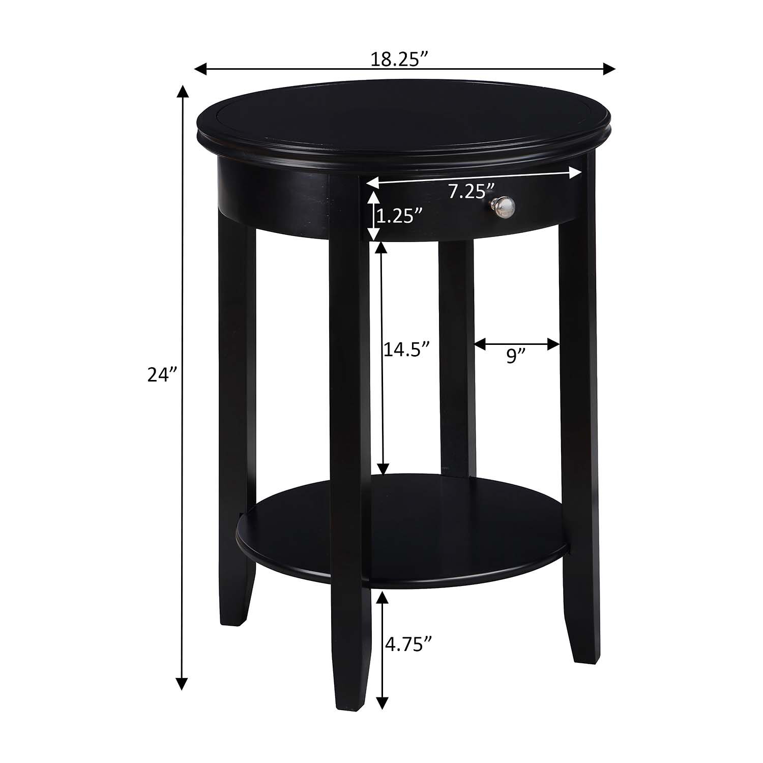 Convenience Concepts Baldwin 1-Drawer End Table