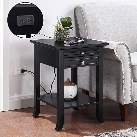 Convenience Concepts Logan 1-Drawer End Table