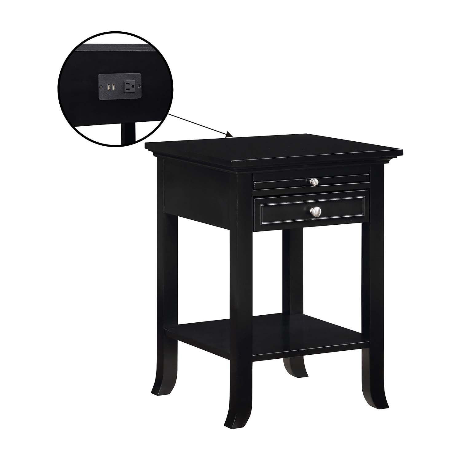 Convenience Concepts Logan 1-Drawer End Table